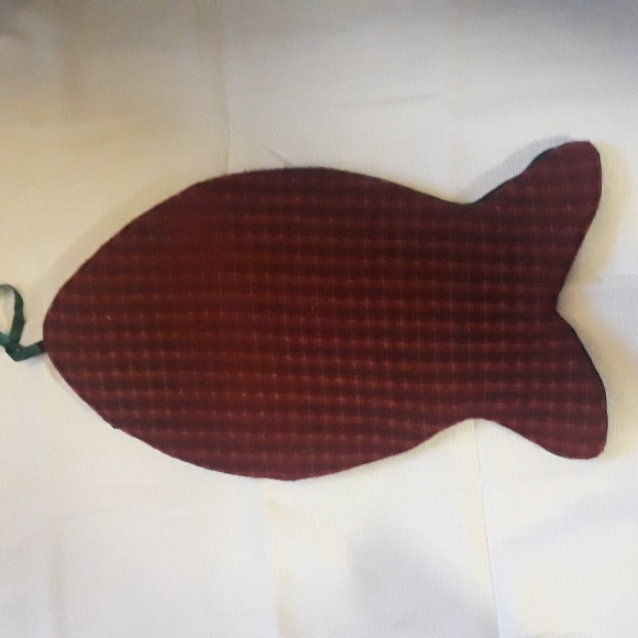 Current Cat Christmas Stocking..  Berry Plaid OS NWOT - Picture 2 of 10